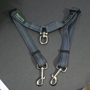 MightyPaw Gray Dog Walking Strap for Walking 2 Dogs At The Same Time